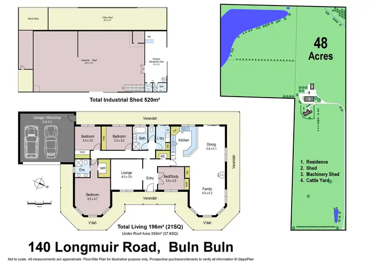 Floorplan of Homely rural property listing, 140 Longmuir Road, Buln Buln VIC 3821
