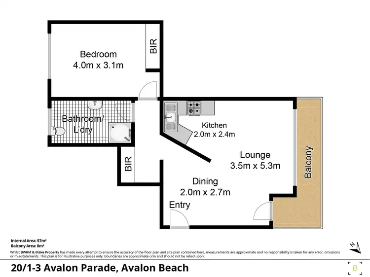 Floorplan of Homely apartment listing, 20/1-3 Avalon Parade, Avalon Beach NSW 2107