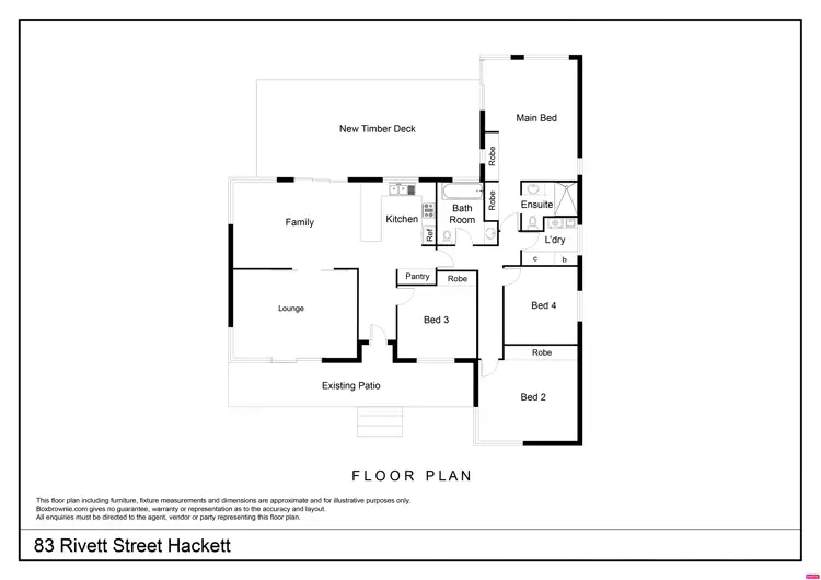 Floorplan of Homely house listing, 83 Rivett Street, Hackett ACT 2602