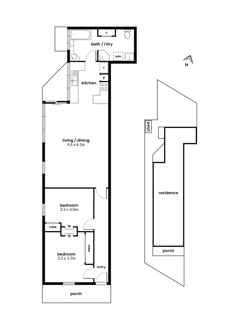 Floorplan of Homely house listing, 16 Jobson Street, Williamstown VIC 3016