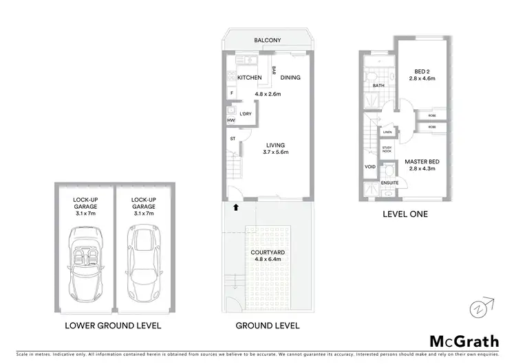 Floorplan of Homely townhouse listing, 52/102 Crimea Road, Marsfield NSW 2122