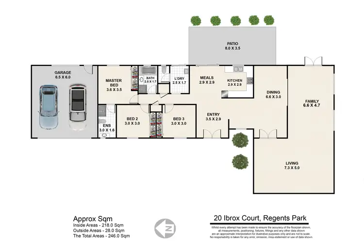 Floorplan of Homely house listing, 20 Ibrox Court, Regents Park QLD 4118