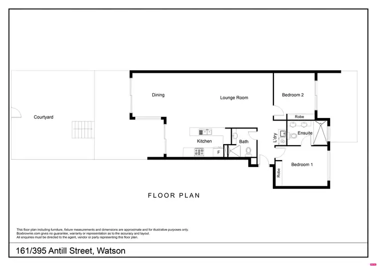Floorplan of Homely apartment listing, 161/395 Antill Street, Watson ACT 2602