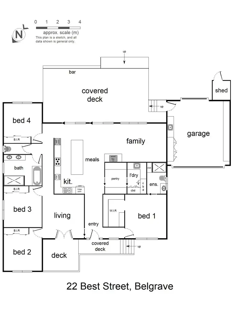 Floorplan of Homely house listing, 22 Best Street, Belgrave VIC 3160