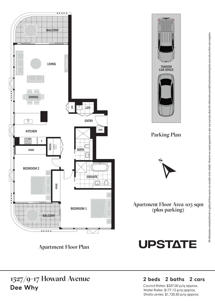 Floorplan of Homely unit listing, 1527/9-17 Howard Avenue, Dee Why NSW 2099