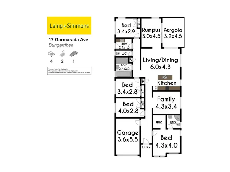 Floorplan of Homely house listing, 17 Garmarada Avenue, Bungarribee NSW 2767