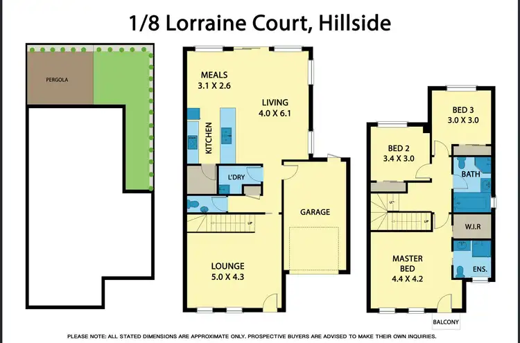 Floorplan of Homely house listing, 1/8 Lorraine Court, Hillside VIC 3037