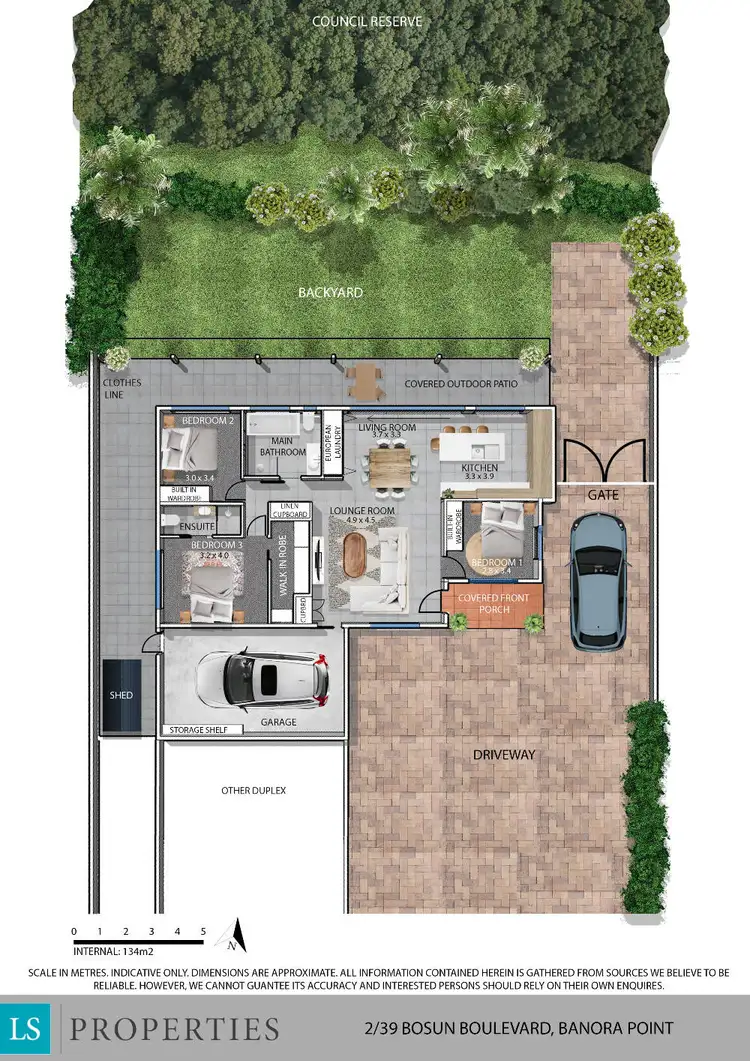 Floorplan of Homely semi-detached listing, 2/39 Bosun Boulevard, Banora Point NSW 2486
