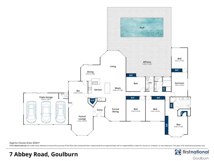Floorplan of Homely house listing, 7 Abbey Road, Goulburn NSW 2580