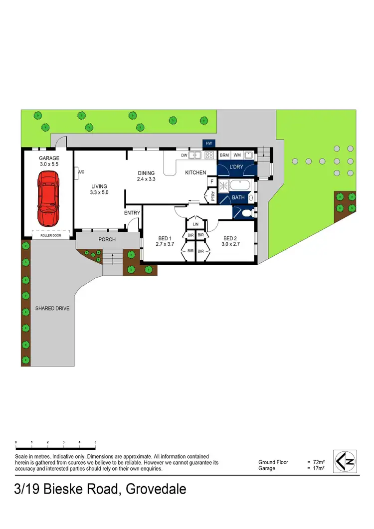 Floorplan of Homely unit listing, 3/19 Bieske Road, Grovedale VIC 3216