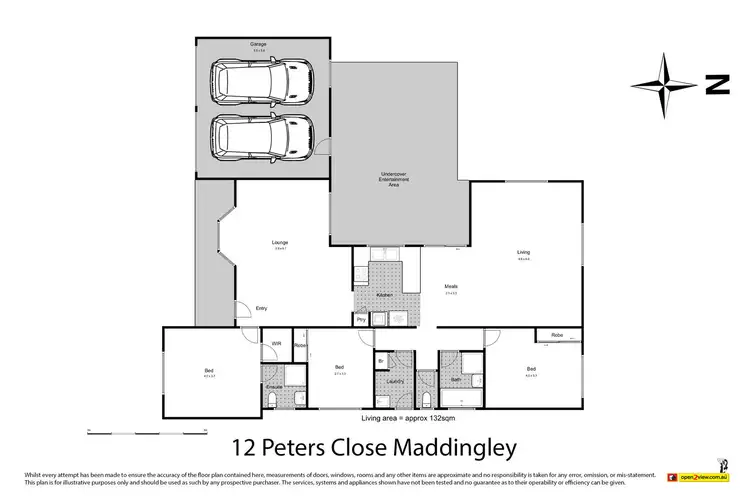 Floorplan of Homely house listing, 12 Peters Close, Maddingley VIC 3340