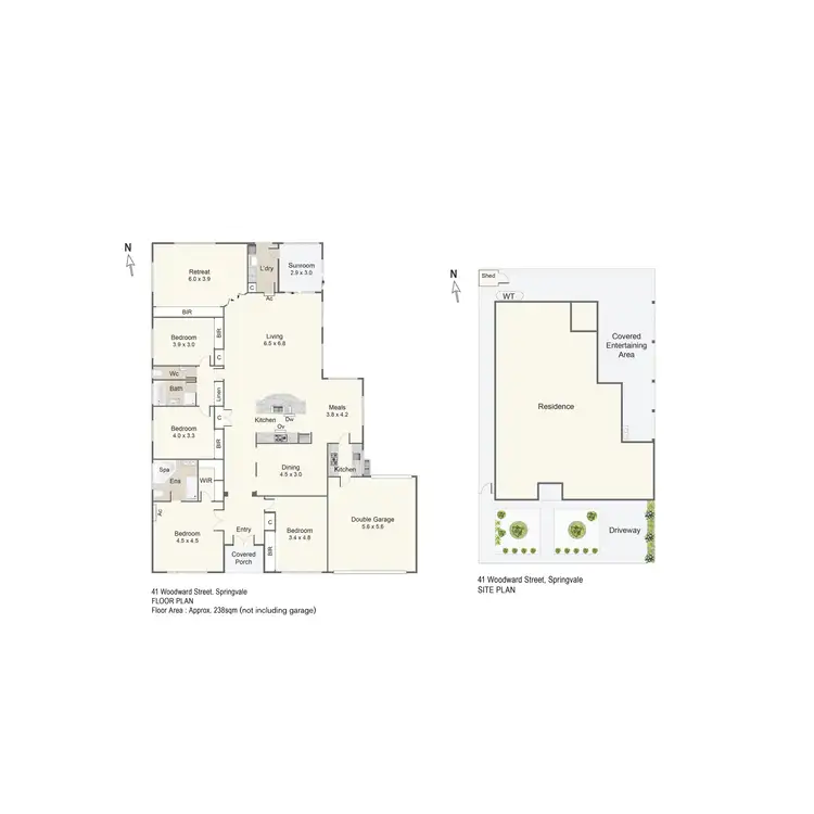 Floorplan of Homely house listing, 41 Woodward Street, Springvale VIC 3171
