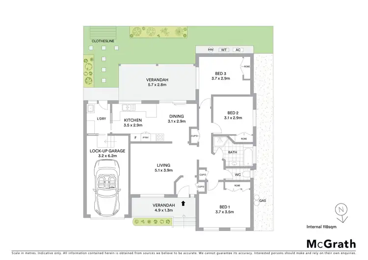 Floorplan of Homely unit listing, 8/9 Oporto Road, Mudgee NSW 2850