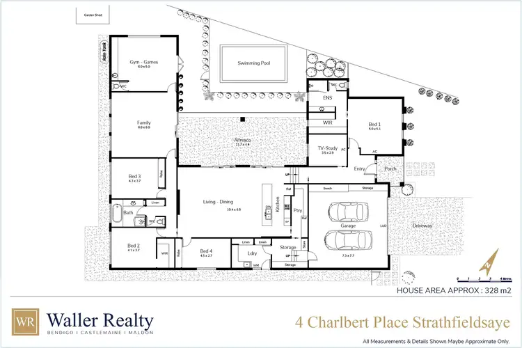 Floorplan of Homely house listing, 4 Charlbert Place, Strathfieldsaye VIC 3551