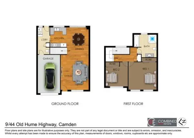 Floorplan of Homely townhouse listing, 9/44 Old Hume Highway, Camden NSW 2570