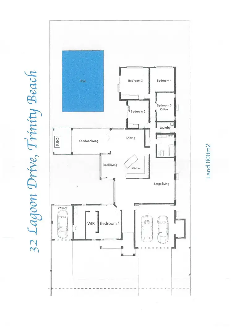 Floorplan of Homely house listing, 32 Lagoon Drive, Trinity Beach QLD 4879