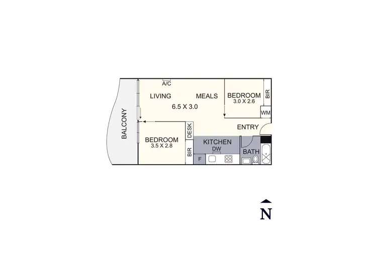 Floorplan of Homely apartment listing, 726/38 Mount Alexander Road, Travancore VIC 3032