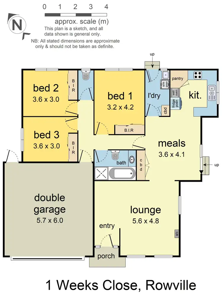 Floorplan of Homely unit listing, 1 Weeks Close, Rowville VIC 3178