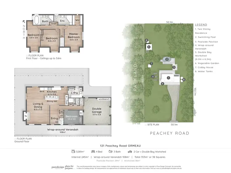 Floorplan of Homely house listing, 121 Peachey Road, Ormeau QLD 4208