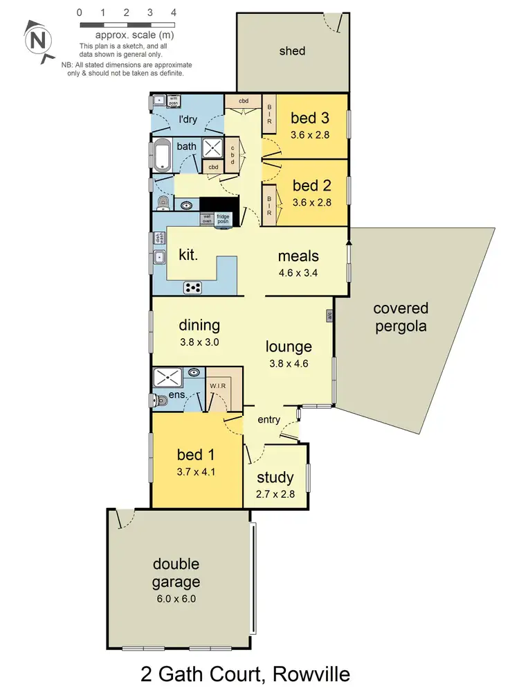 Floorplan of Homely house listing, 2 Gath Court, Rowville VIC 3178