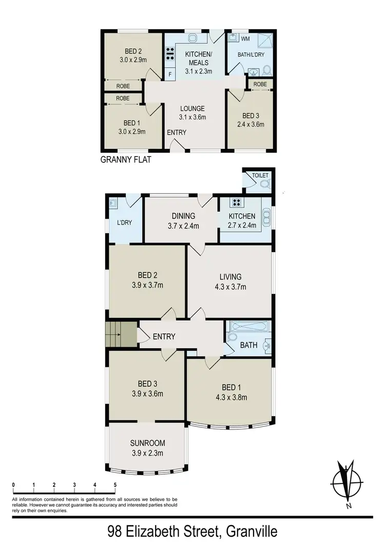 Floorplan of Homely house listing, 98 Elizabeth Street, Granville NSW 2142
