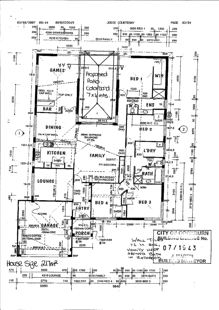 Floorplan of Homely house listing, 2 Breaden Pass, Success WA 6164