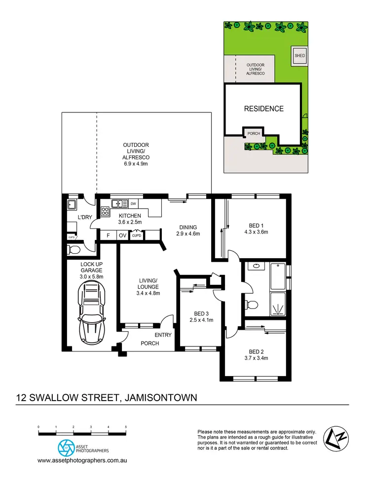 Floorplan of Homely semi-detached listing, 12 Swallow Street, Jamisontown NSW 2750