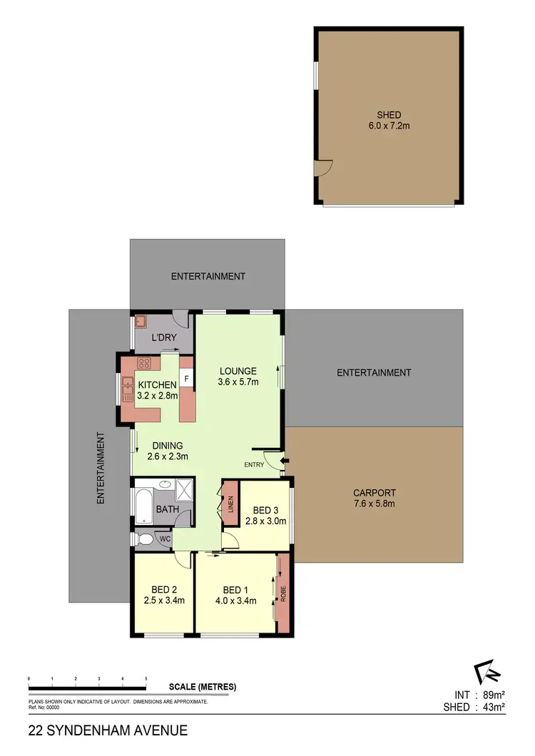 Floorplan of Homely house listing, 22 Sydenham Avenue, North Bendigo VIC 3550