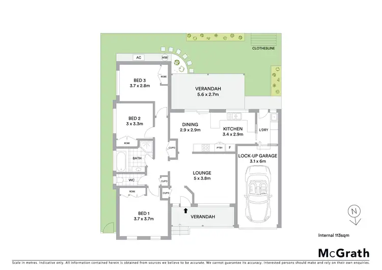 Floorplan of Homely villa listing, 9/9 Oporto Road, Mudgee NSW 2850