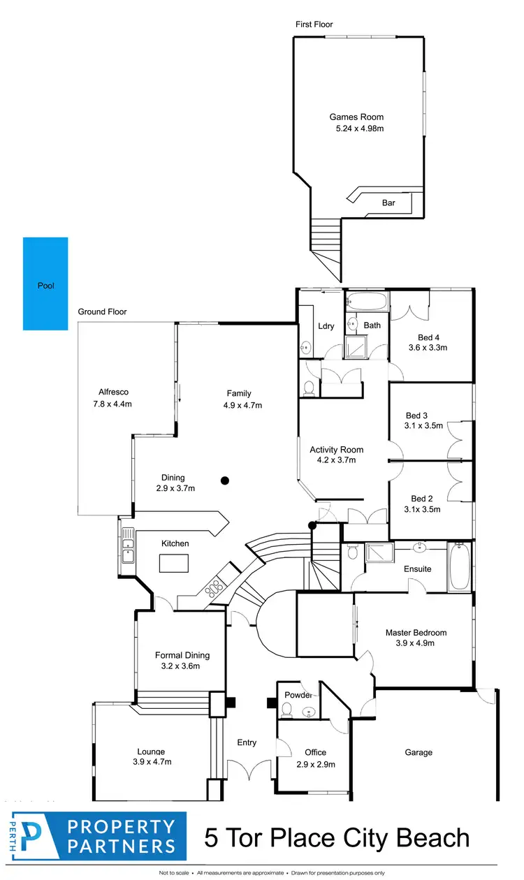 Floorplan of Homely house listing, 5 Tor Place, City Beach WA 6015