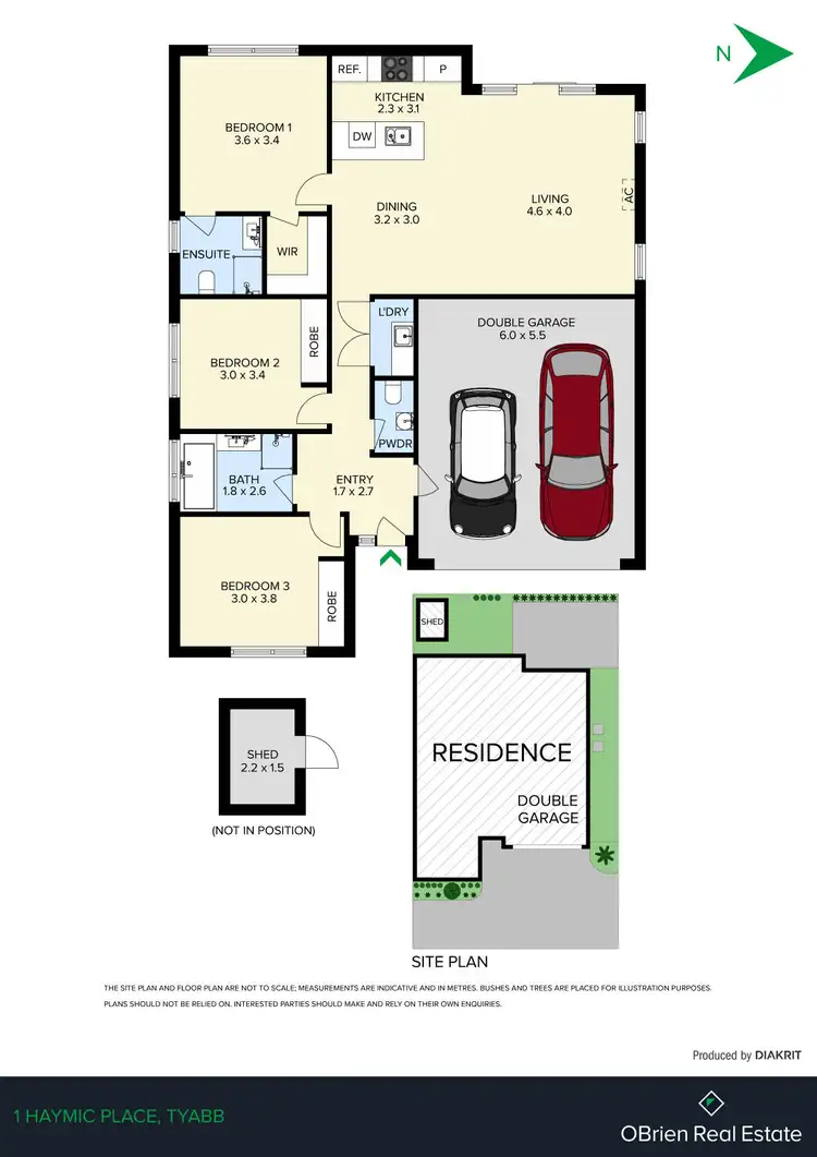Floorplan of Homely unit listing, 1 Haymic Place, Tyabb VIC 3913