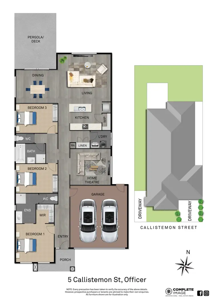 Floorplan of Homely house listing, 5 Callistemon Street, Officer VIC 3809