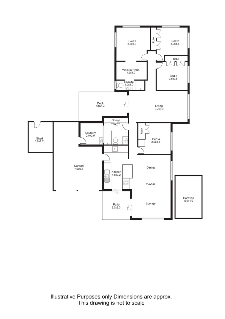 Floorplan of Homely house listing, 3 Watkins Close, Mooroobool QLD 4870