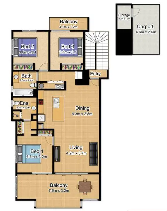 Floorplan of Homely unit listing, 29/1804 Captain Cook Highway, Clifton Beach QLD 4879