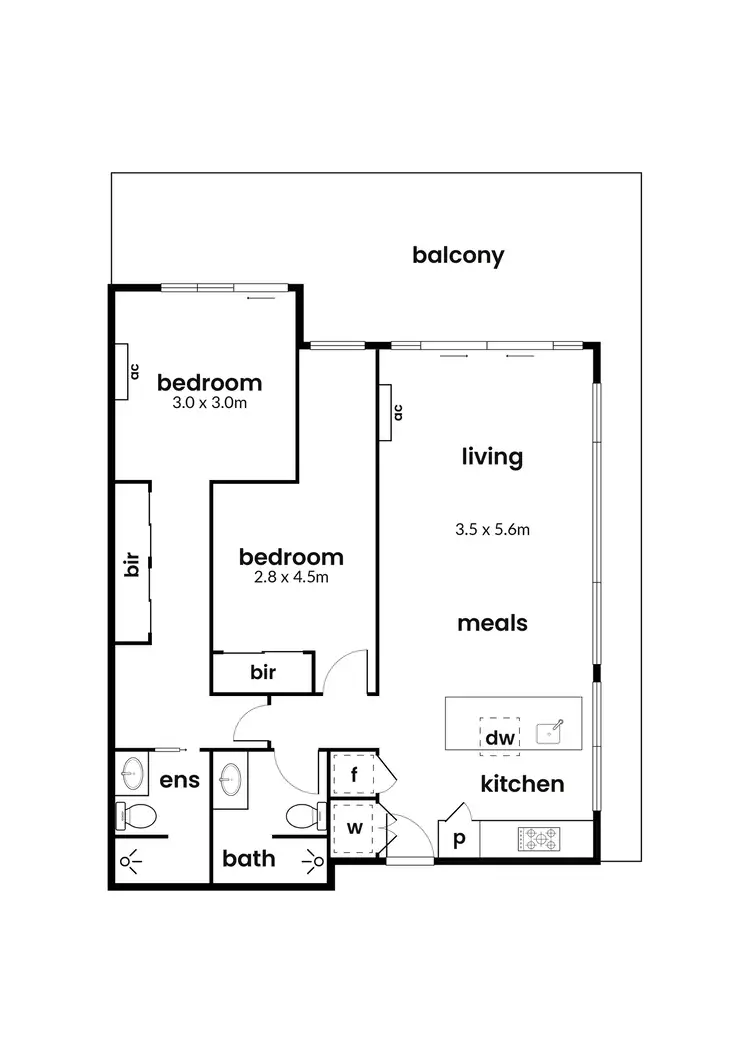 Floorplan of Homely apartment listing, 501/47 Nelson Place, Williamstown VIC 3016