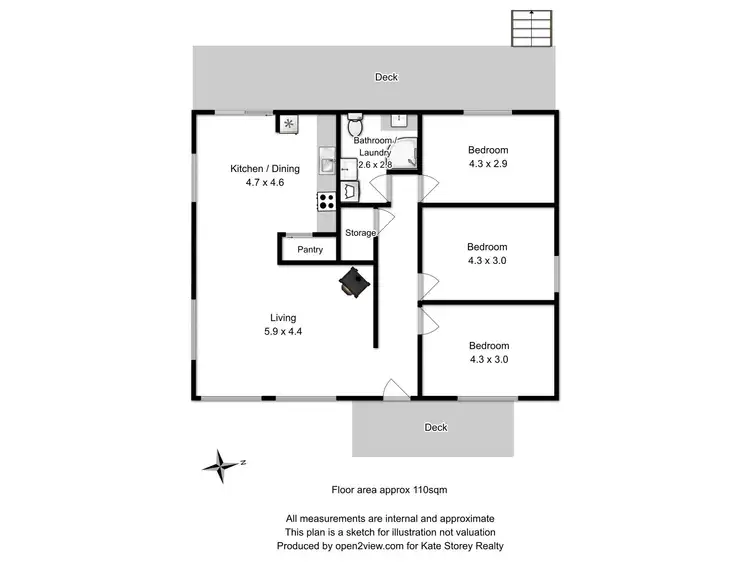 Floorplan of Homely house listing, 1 Amy Street, Taranna TAS 7180