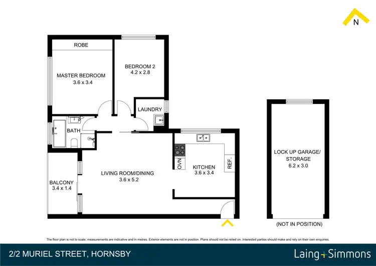 Floorplan of Homely unit listing, 2/2 Muriel Street, Hornsby NSW 2077