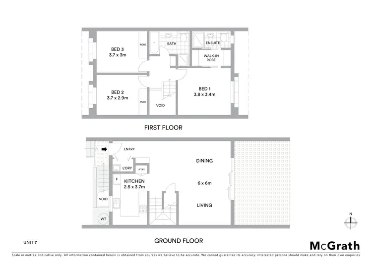 Floorplan of Homely townhouse listing, 7/6 Heaslip Street, Coniston NSW 2500