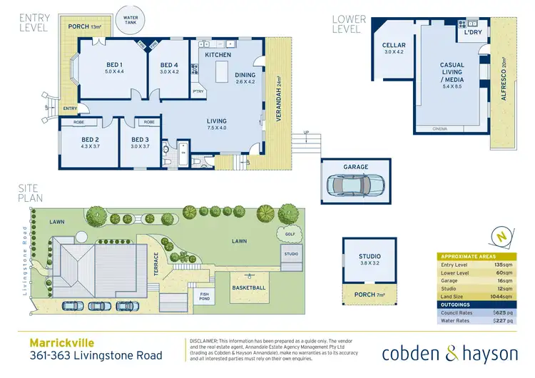 Floorplan of Homely house listing, 361-363 Livingstone Road, Marrickville NSW 2204