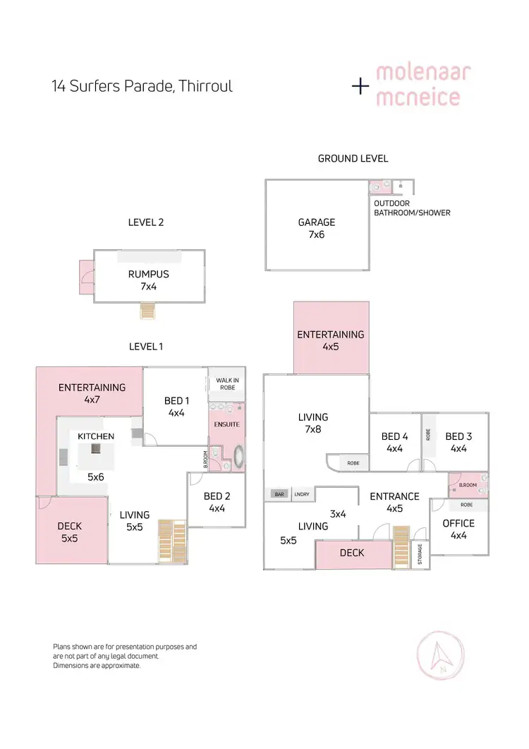 Floorplan of Homely house listing, 14 Surfers Parade, Thirroul NSW 2515