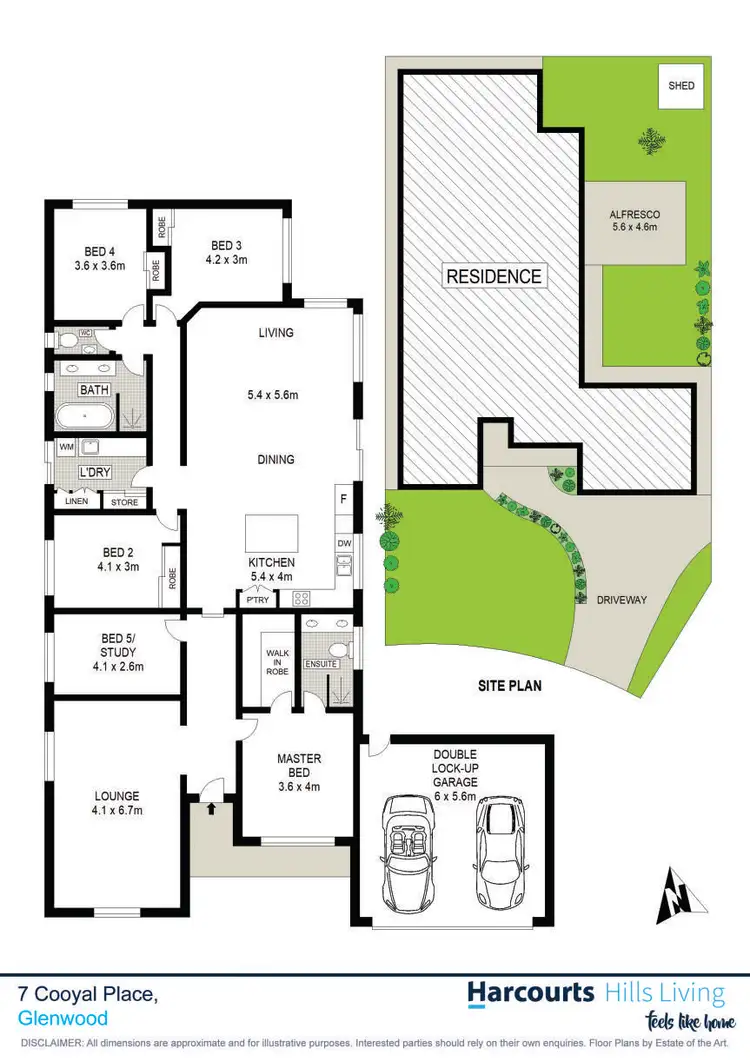 Floorplan of Homely house listing, 7 Cooyal Place, Glenwood NSW 2768