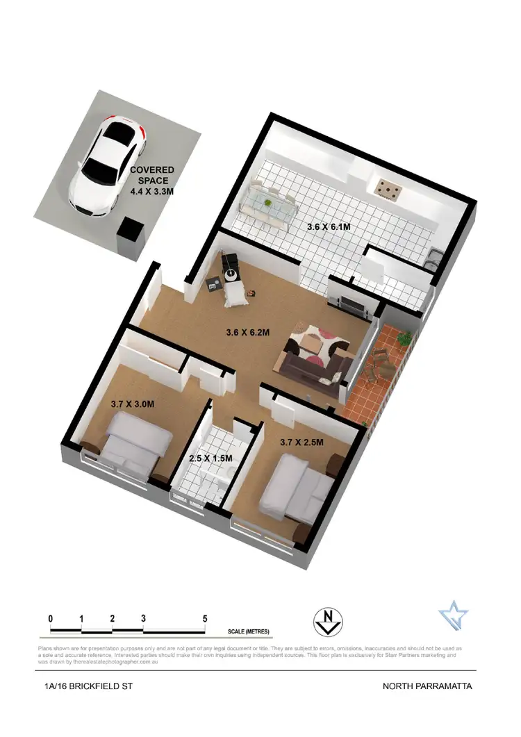 Floorplan of Homely apartment listing, 1A/16 Brickfield Street, North Parramatta NSW 2151