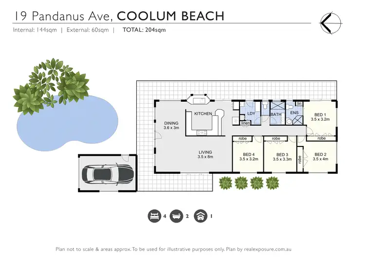 Floorplan of Homely house listing, 19 Pandanus Avenue, Coolum Beach QLD 4573