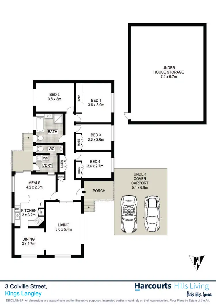 Floorplan of Homely house listing, 3 Colville Street, Kings Langley NSW 2147