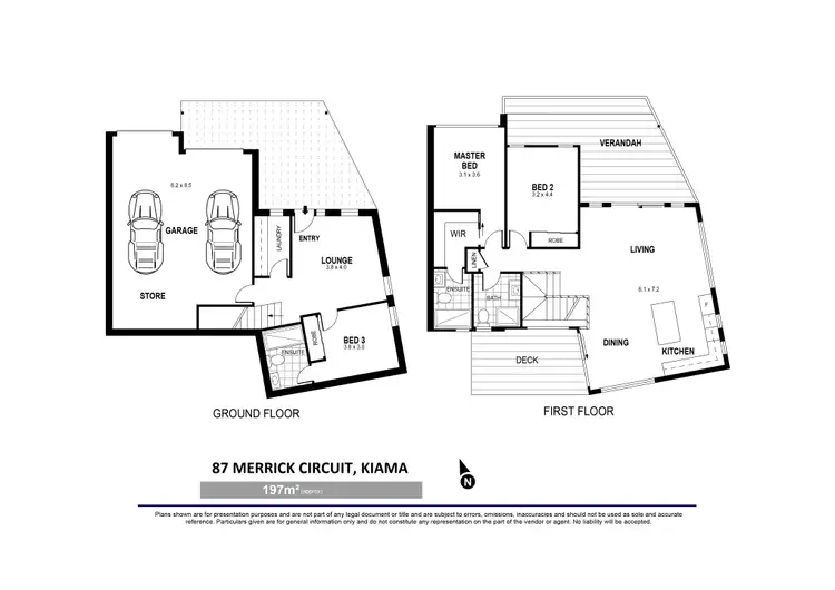 Floorplan of Homely semi-detached listing, 87 Merrick Circuit, Kiama NSW 2533