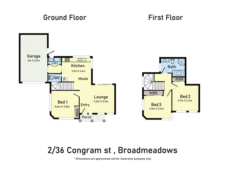 Floorplan of Homely unit listing, 2/36 Congram Street, Broadmeadows VIC 3047