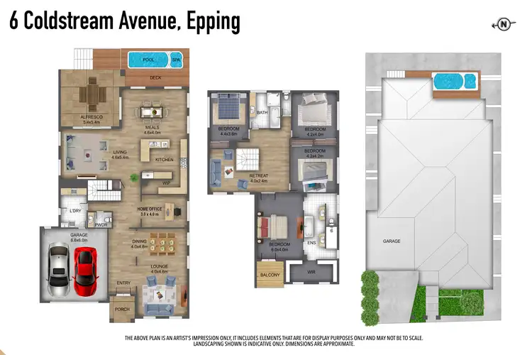 Floorplan of Homely house listing, 6 Coldstream Avenue, Epping VIC 3076