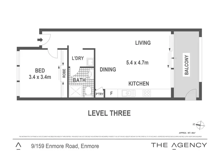 Floorplan of Homely apartment listing, 9/159 Enmore Road, Enmore NSW 2042