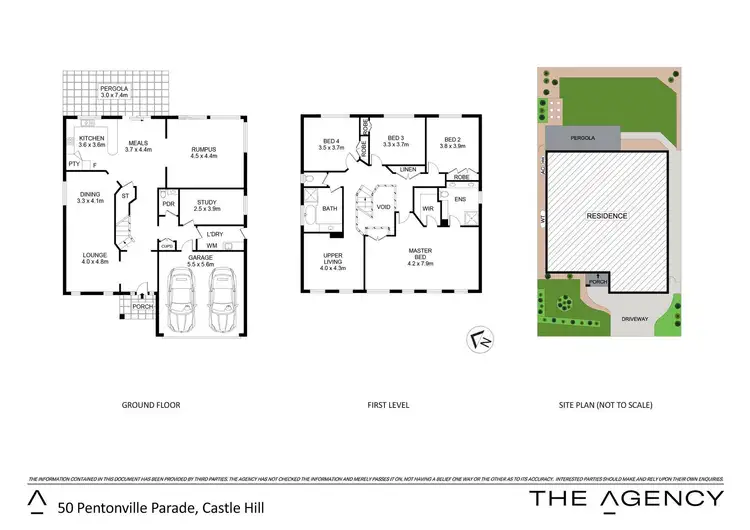 Floorplan of Homely house listing, 50 Pentonville Parade, Castle Hill NSW 2154
