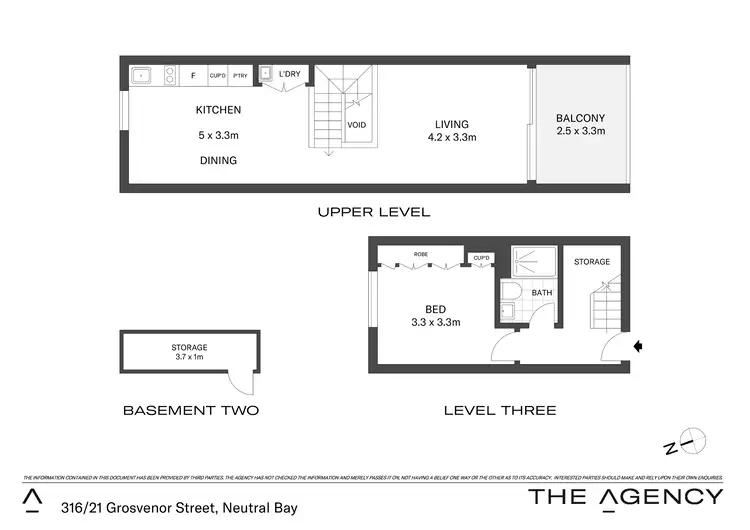 Floorplan of Homely apartment listing, 316/21 Grosvenor Street, Neutral Bay NSW 2089